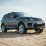A car in the desert