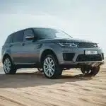 A car in the desert