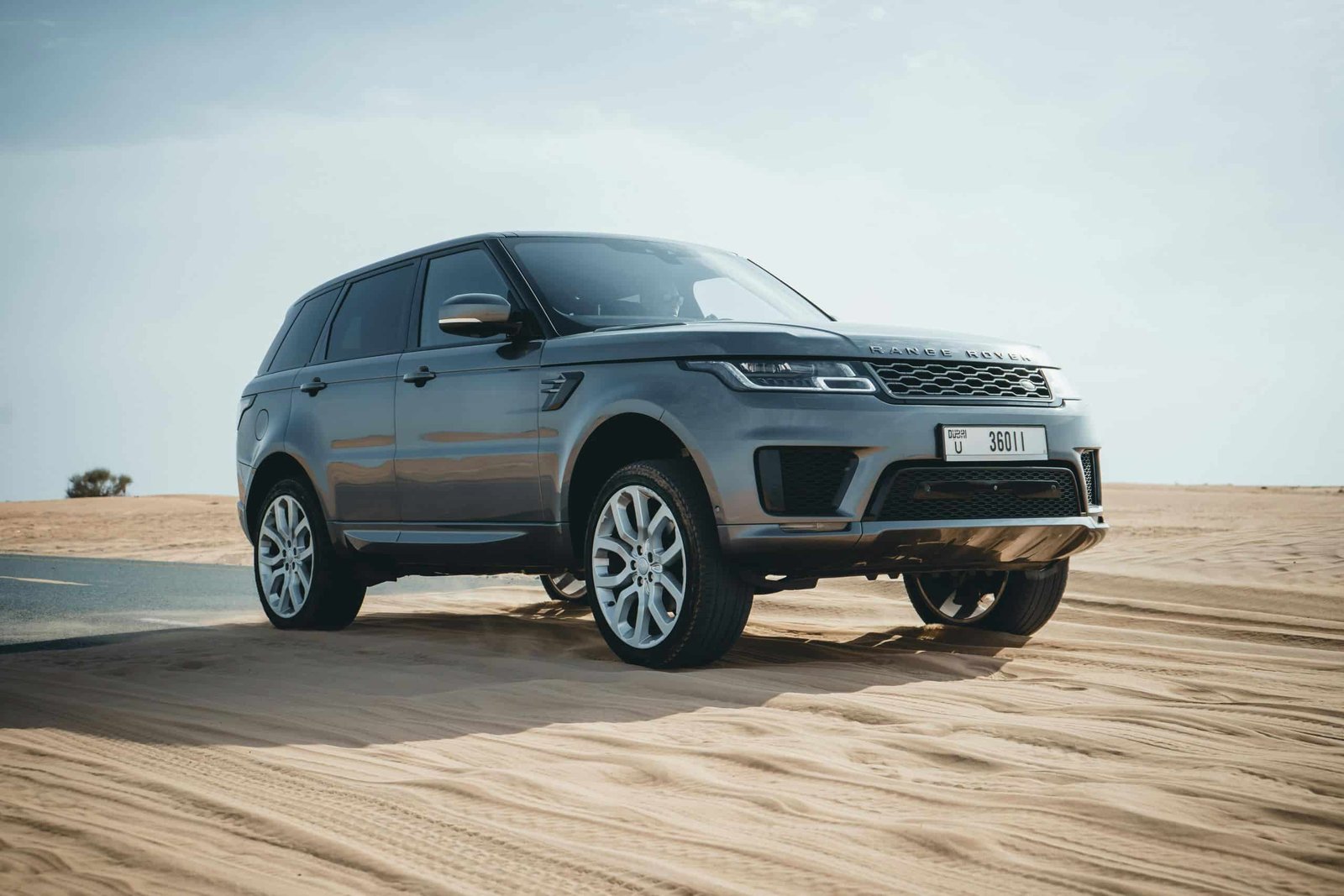 A car in the desert